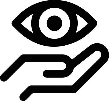 Göz simgesi vektör resmi illüstrasyonu