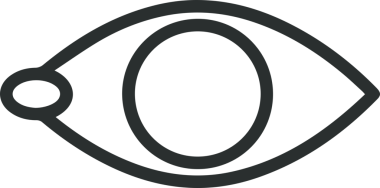 Göz simgesi vektör resmi illüstrasyonu