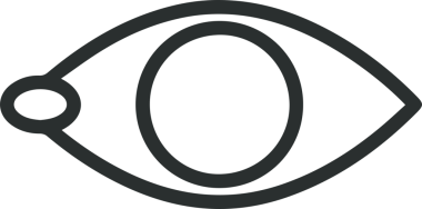 Göz simgesi vektör resmi illüstrasyonu