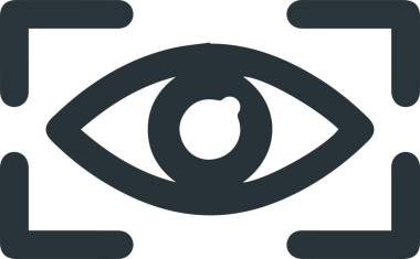 Göz simgesi vektör resmi illüstrasyonu