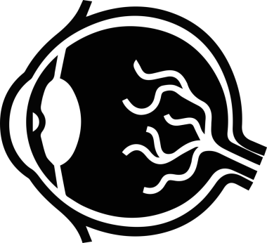 Göz simgesi vektör resmi illüstrasyonu