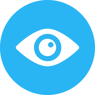 Göz simgesi vektör resmi illüstrasyonu