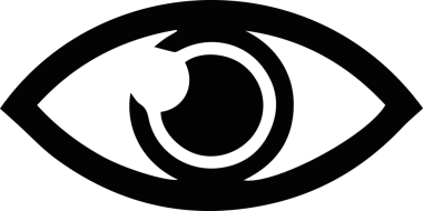Göz simgesi vektör resmi illüstrasyonu