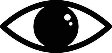 Göz simgesi vektör resmi illüstrasyonu