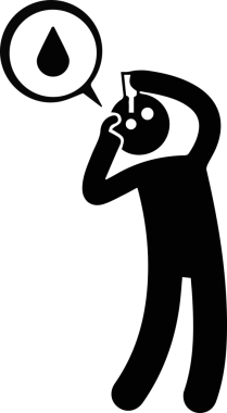 Göz simgesi vektör resmi illüstrasyonu