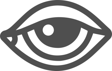 Göz simgesi vektör resmi illüstrasyonu