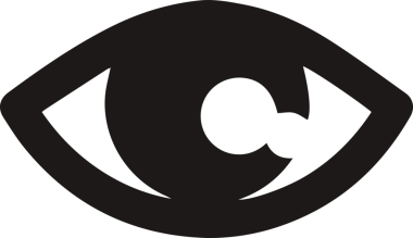 Göz simgesi vektör resmi illüstrasyonu