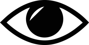Göz simgesi vektör resmi illüstrasyonu