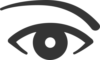 Göz simgesi vektör resmi illüstrasyonu