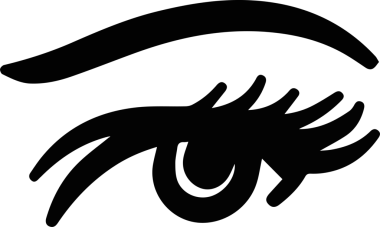 Göz simgesi vektör resmi illüstrasyonu