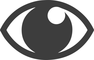 Göz simgesi vektör resmi illüstrasyonu