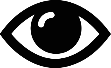 Göz simgesi vektör resmi illüstrasyonu