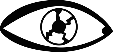 Göz simgesi vektör resmi illüstrasyonu