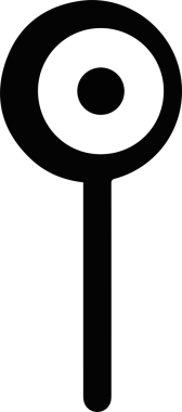 Göz simgesi vektör resmi illüstrasyonu