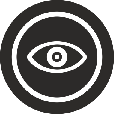 Göz simgesi vektör resmi illüstrasyonu