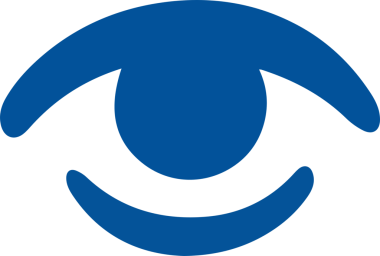 Göz simgesi vektör resmi illüstrasyonu