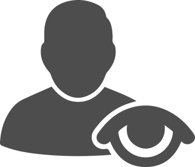 Göz simgesi vektör resmi illüstrasyonu