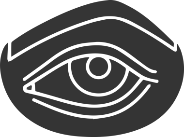 Göz simgesi vektör resmi illüstrasyonu