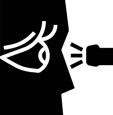 Göz simgesi vektör resmi illüstrasyonu