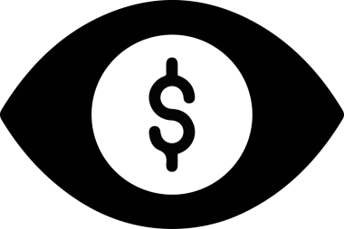 Göz simgesi vektör resmi illüstrasyonu