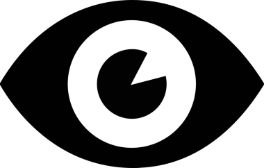 Göz simgesi vektör resmi illüstrasyonu