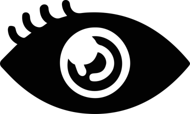 Göz simgesi vektör resmi illüstrasyonu