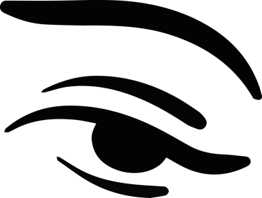 Göz simgesi vektör resmi illüstrasyonu