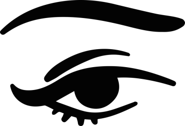 Göz simgesi vektör resmi illüstrasyonu