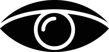 Göz simgesi vektör resmi illüstrasyonu