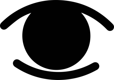 Göz simgesi vektör resmi illüstrasyonu