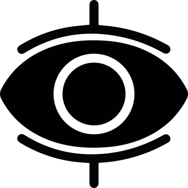 Göz simgesi vektör resmi illüstrasyonu