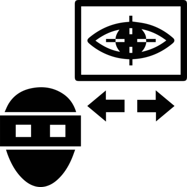 Göz simgesi vektör resmi illüstrasyonu