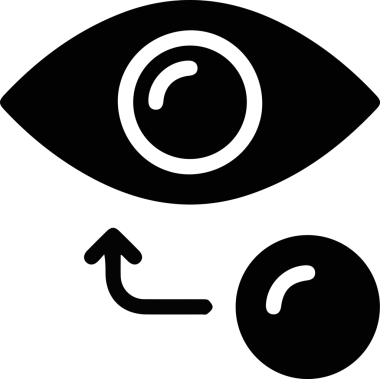 Göz simgesi vektör resmi illüstrasyonu