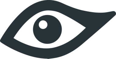 Göz simgesi vektör resmi illüstrasyonu