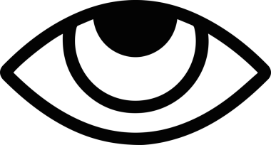 Göz simgesi vektör resmi illüstrasyonu