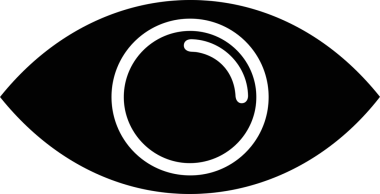 Göz simgesi vektör resmi illüstrasyonu