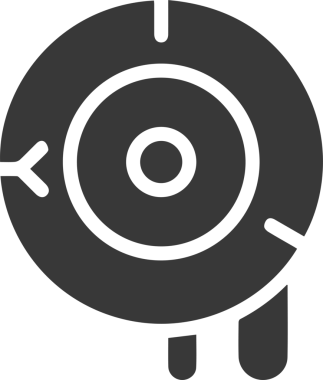 Göz simgesi vektör resmi illüstrasyonu
