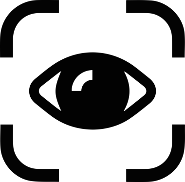 Göz simgesi vektör resmi illüstrasyonu