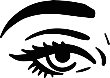 Göz simgesi vektör resmi illüstrasyonu