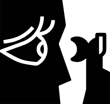 Göz simgesi vektör resmi illüstrasyonu