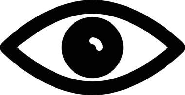Göz simgesi vektör resmi illüstrasyonu