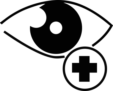 Göz simgesi vektör resmi illüstrasyonu