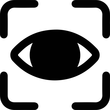 Göz simgesi vektör resmi illüstrasyonu