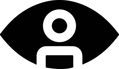 Göz simgesi vektör resmi illüstrasyonu