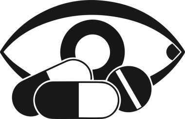 Göz simgesi vektör resmi illüstrasyonu