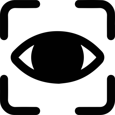 Göz simgesi vektör resmi illüstrasyonu