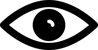 Göz simgesi vektör resmi illüstrasyonu