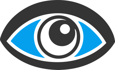 Göz simgesi vektör resmi illüstrasyonu