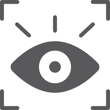 Göz simgesi vektör resmi illüstrasyonu