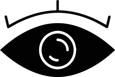 Göz simgesi vektör resmi illüstrasyonu